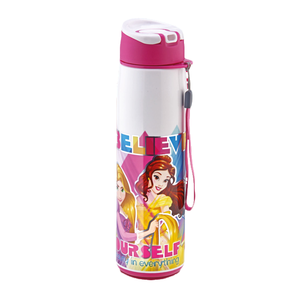 Jayco Flip & Sip Insulated Water Bottle with Stainless Steel Inner - Disney Princess